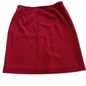 Amanda Smith Pencil Skirt, Red, Size 10